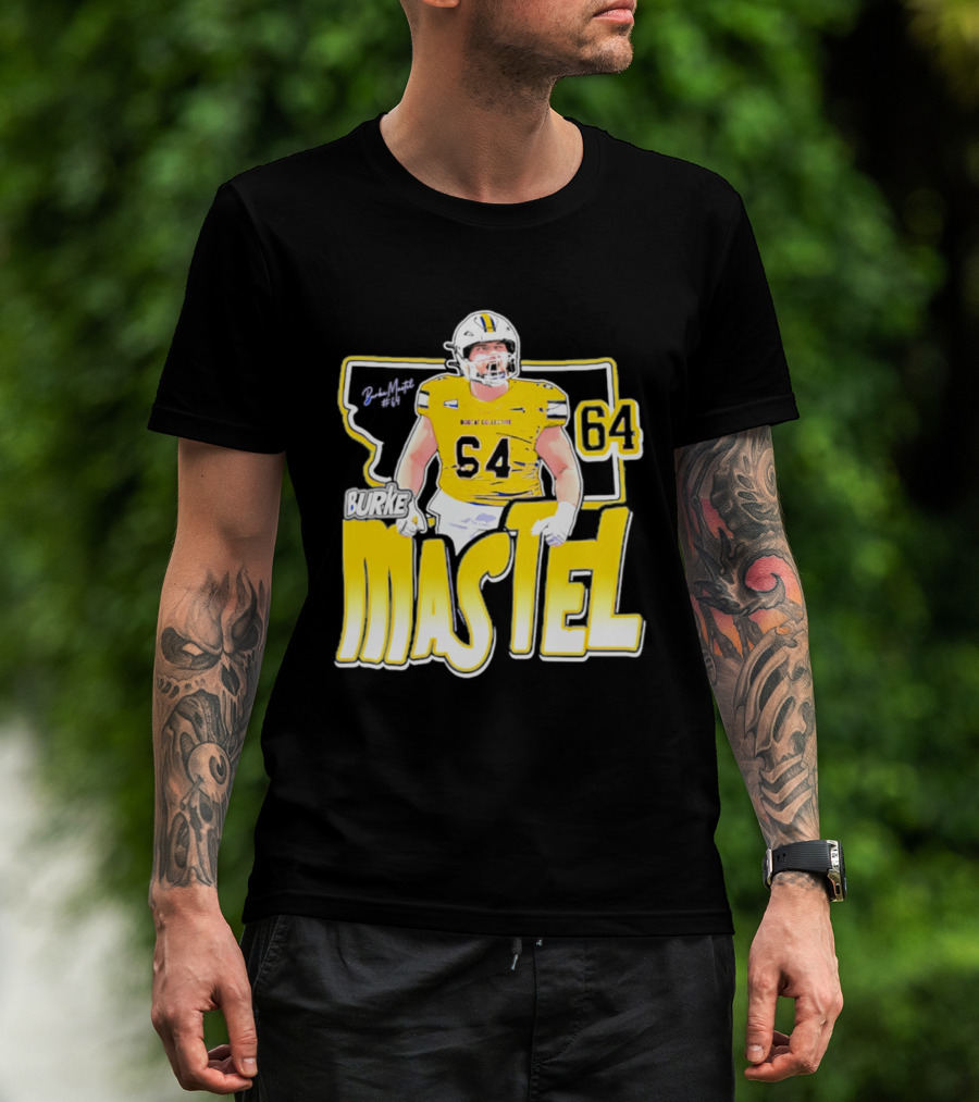 Burke Mastel 2026 Montana State Bobcats Player 64 Caricature T-Shirt