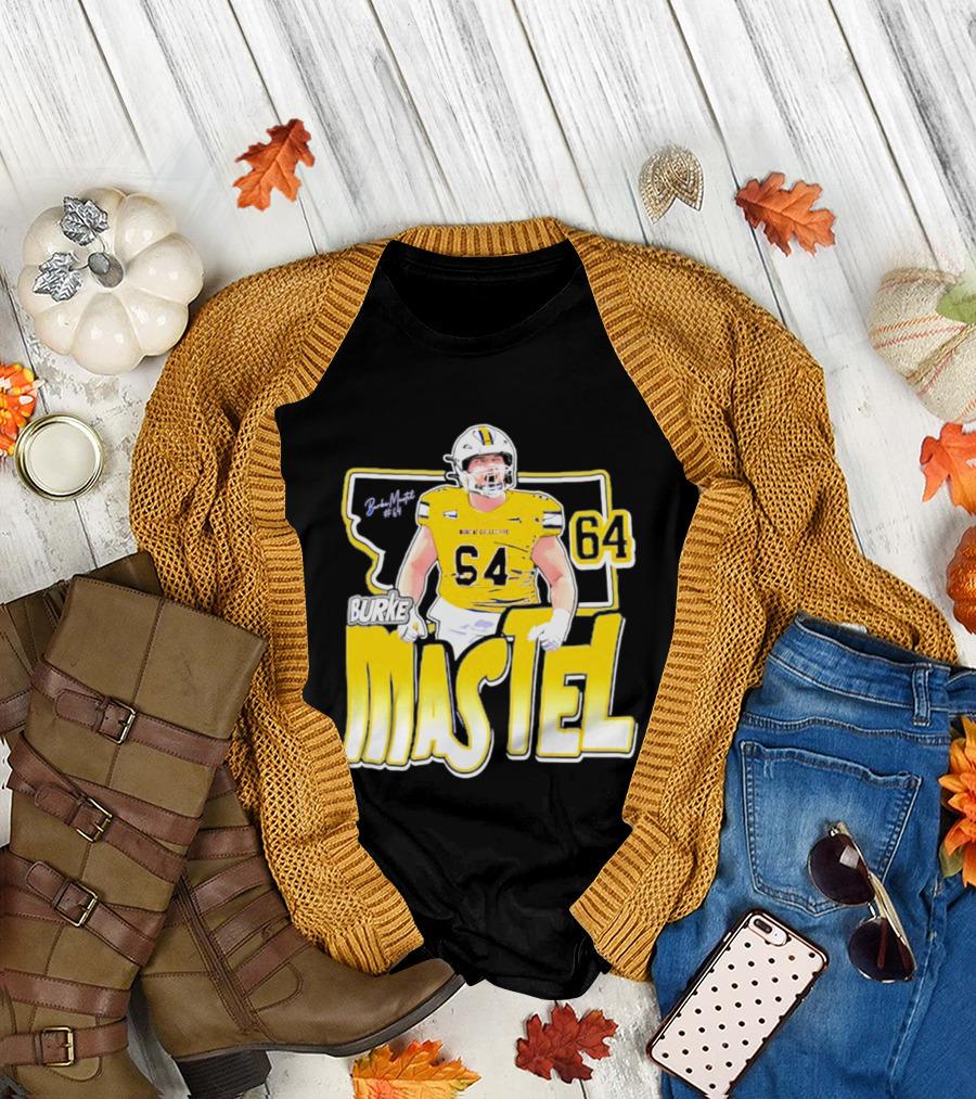 Burke Mastel 2026 Montana State Bobcats Player 64 Caricature T-Shirt