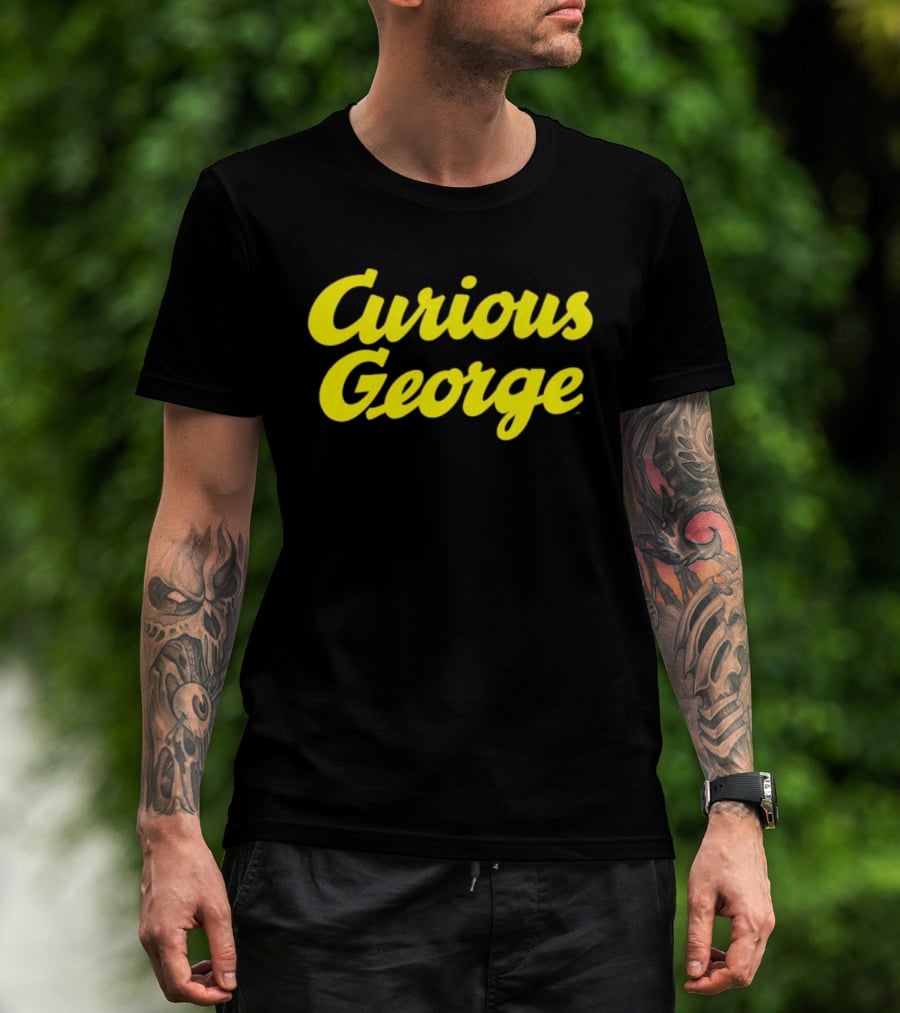 Curious George Monkey Children's Book PBS Series Official Merchandise T-Shirt
