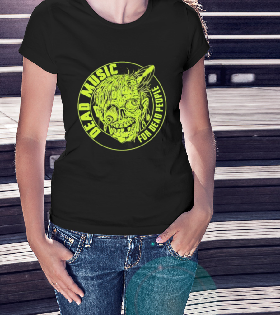 Zombie Vinyl Record Dead Music For Dead People T-Shirt