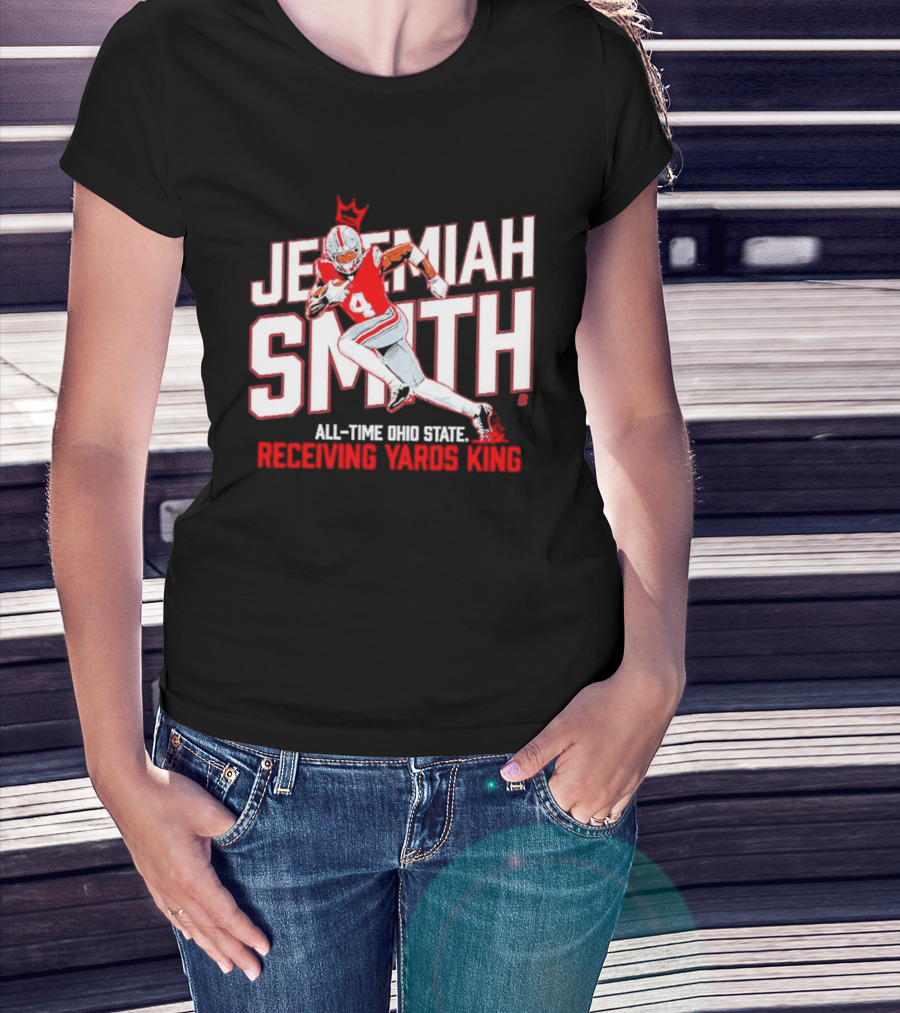 Jeremiah Smith All Time Ohio State Receiving Yards King Football Glory T-Shirt