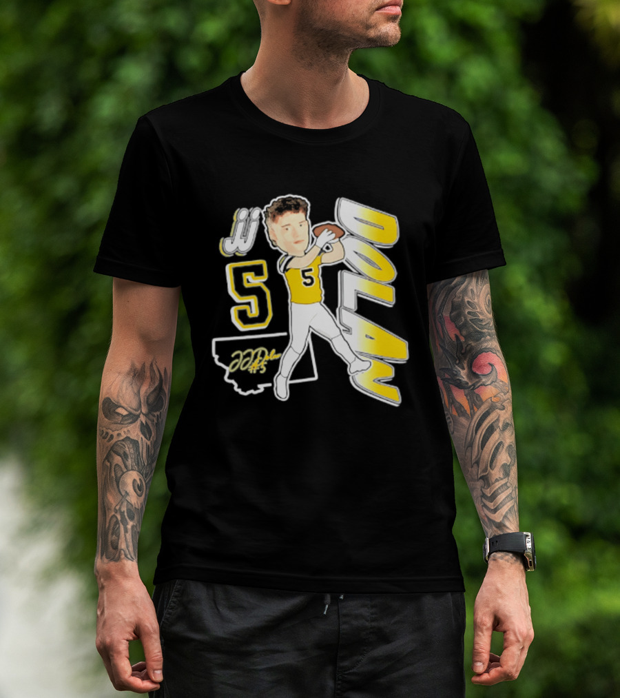 JJ Dolan Montana State Bobcats Player 2026 Caricature T-Shirt