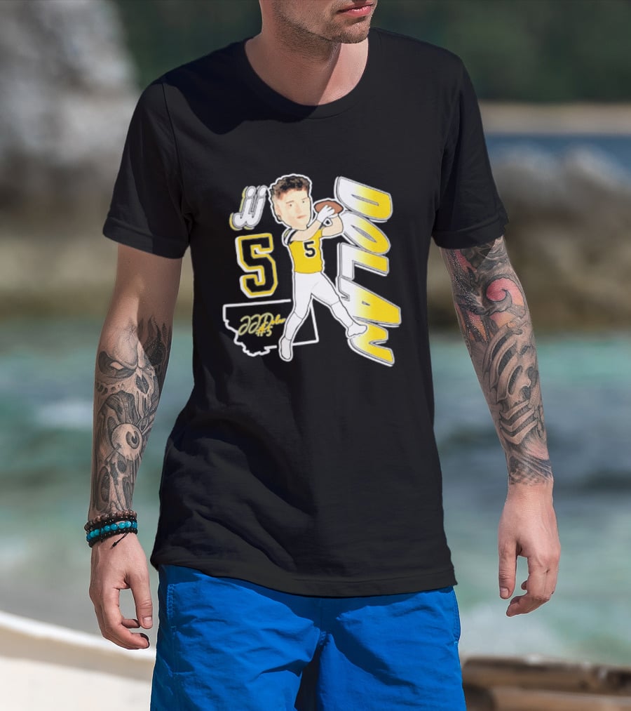 JJ Dolan Montana State Bobcats Player 2026 Caricature T-Shirt