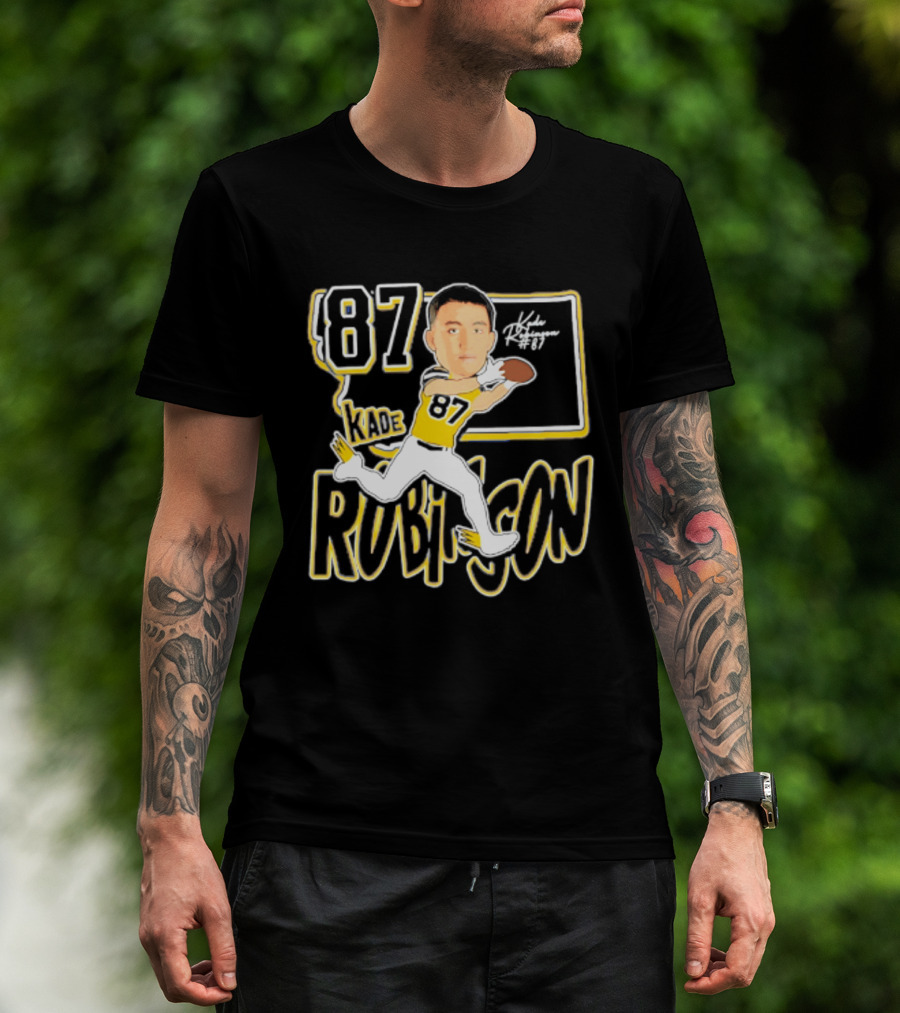 Kade Robinson 87 Montana State Bobcats Football Player 2026 Caricature T-Shirt