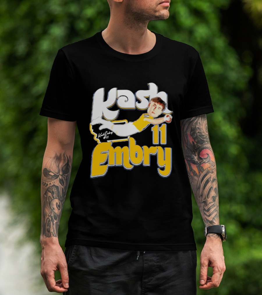 Kash Embry 11 Montana State Bobcats Player Caricature 2026 T-Shirt