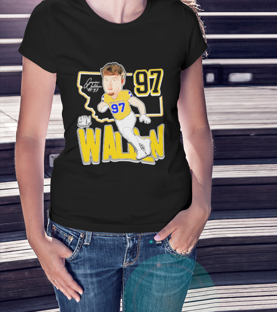 Montana State Bobcats Player Walden 97 Caricature 2026 T-Shirt