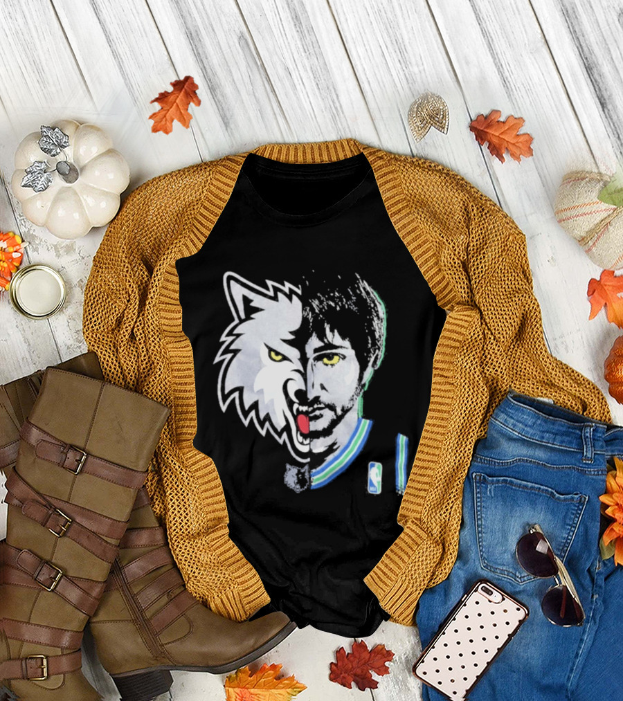 Majestic Ricky Rubio Minnesota Timberwolves NBA Game Face T-Shirt