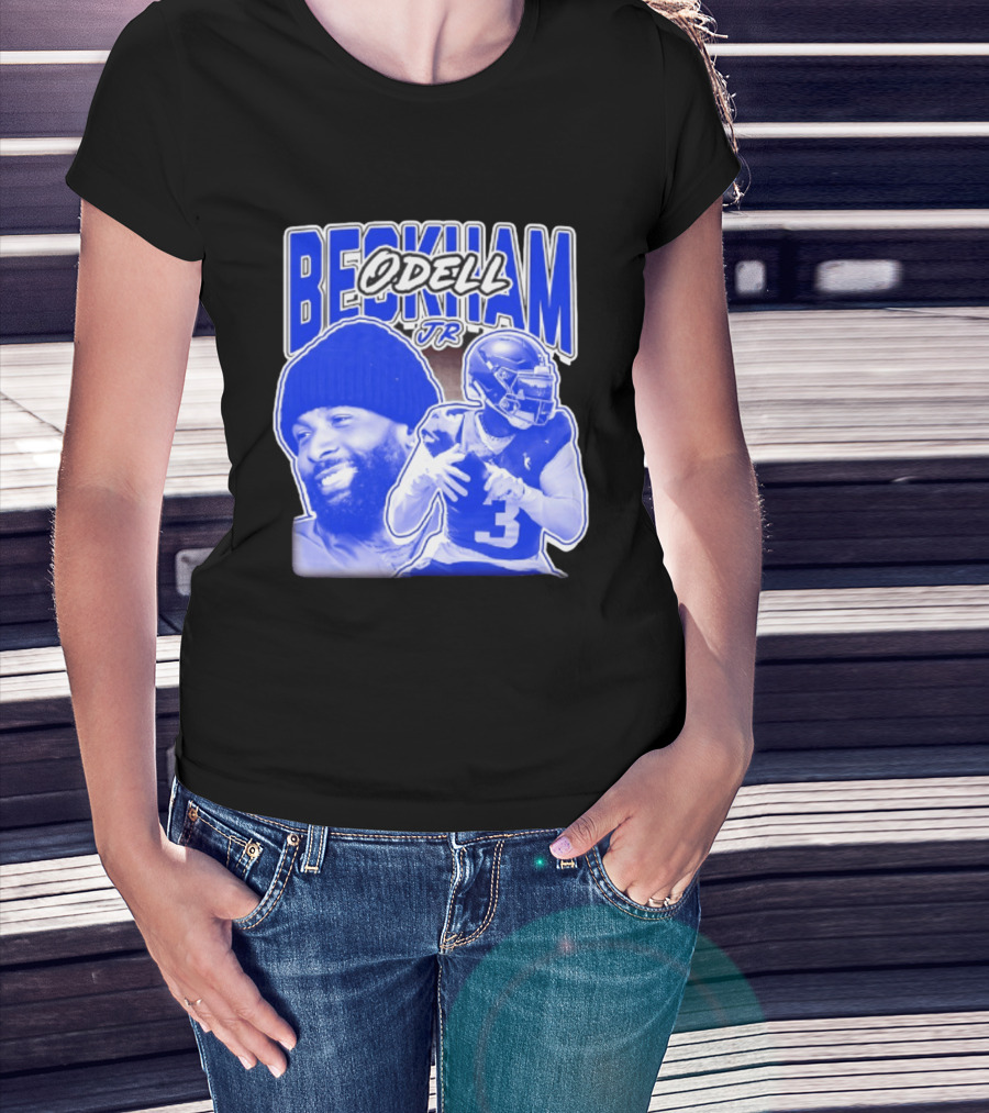 Odell Beckham Jr New York Giants Beckham JR Football Helmets Sports T-Shirt