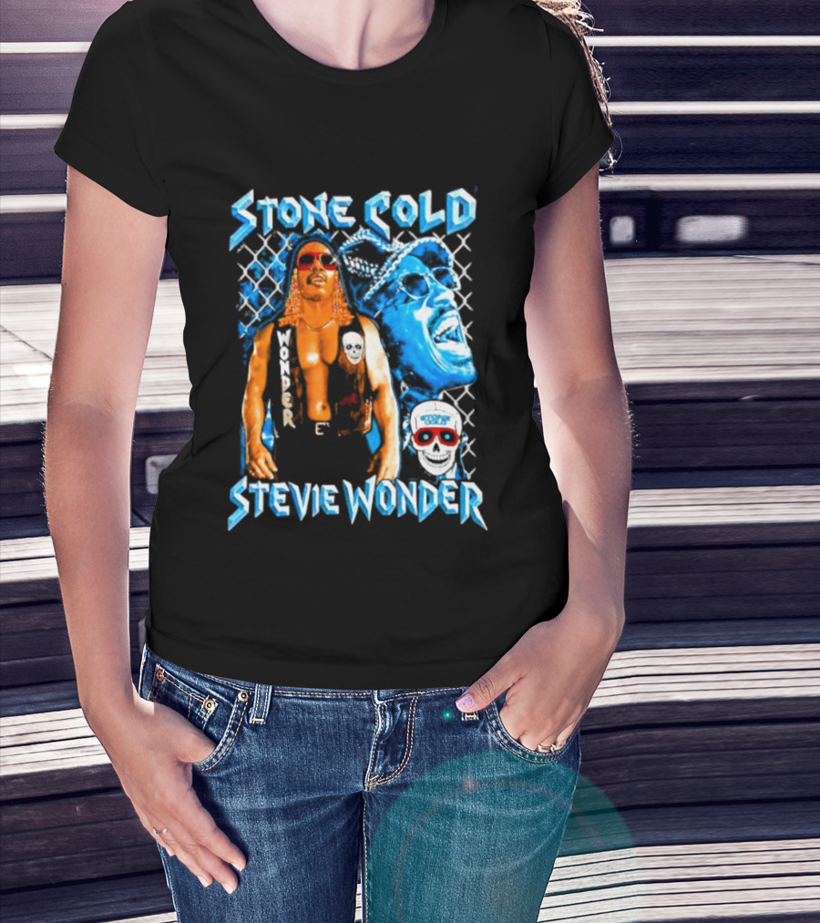Stone Cold Stevie Wonder Iconic Mashup Legend T-Shirt