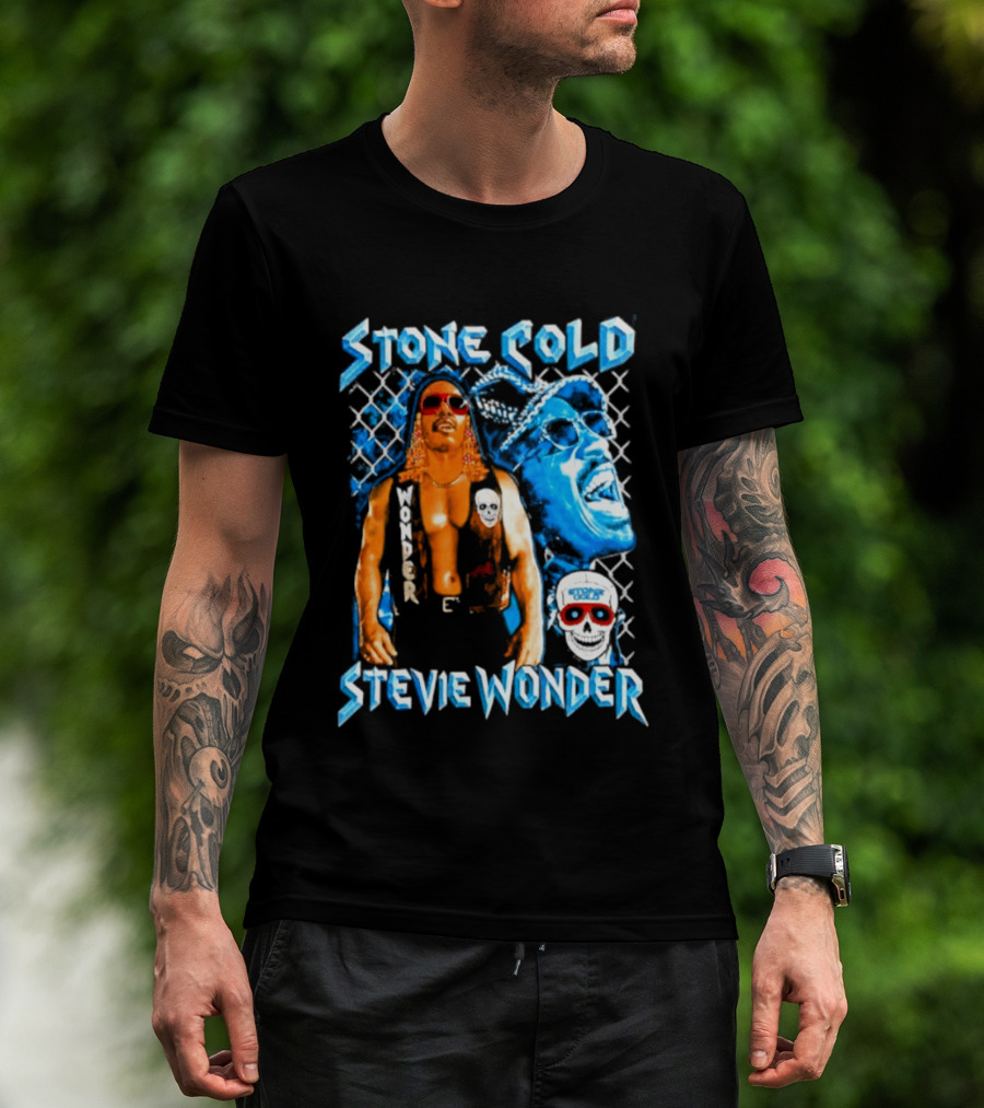 Stone Cold Stevie Wonder Iconic Mashup Legend T-Shirt