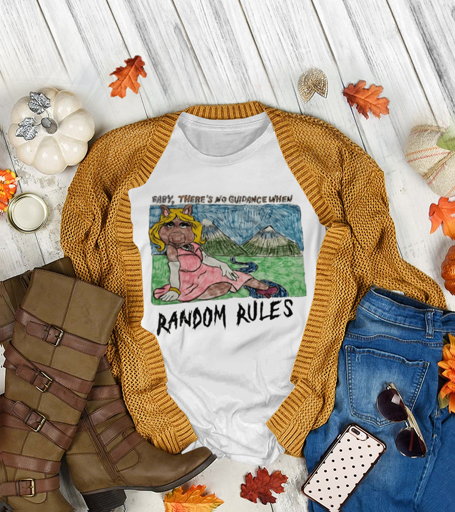 Baby There's No Guidance When Random Rules Miss Piggy Mountains Stream T-Shirt