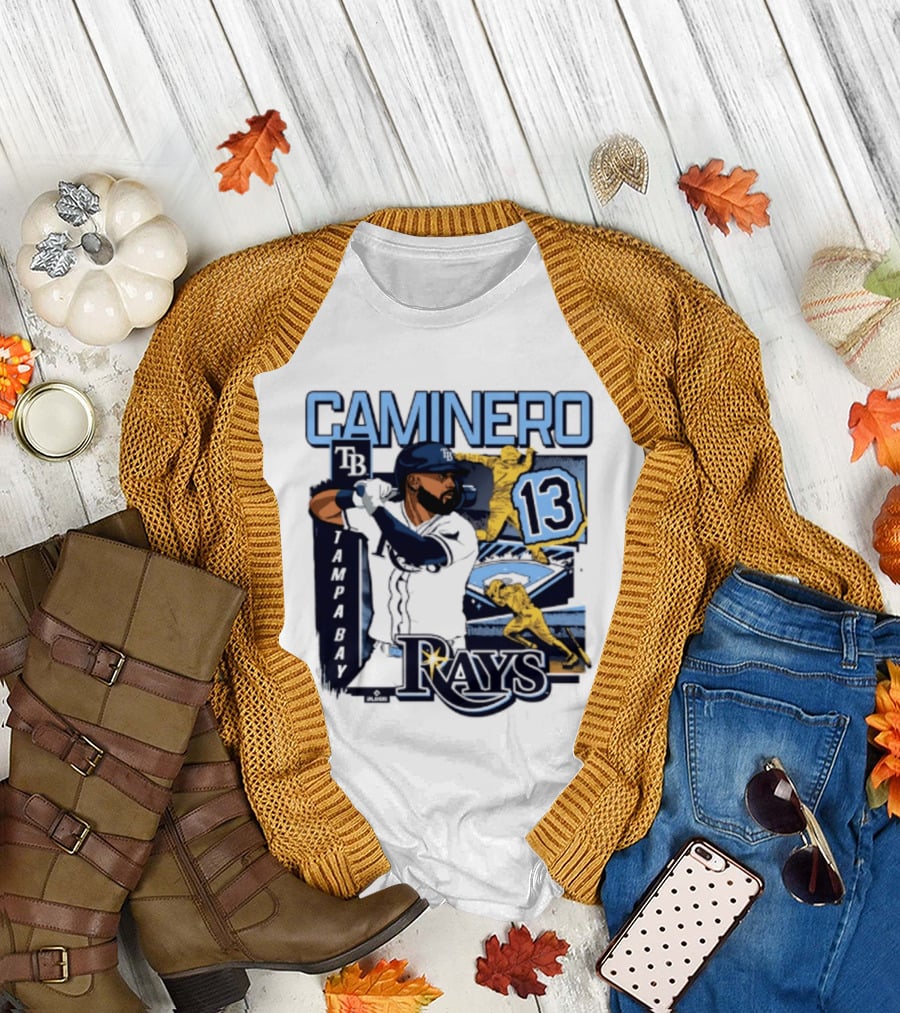 Caminero Tampa Bay Rays 13 Baseball Player T-Shirt