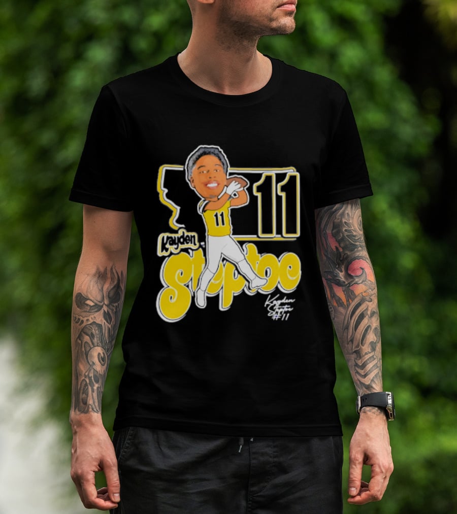 Montana State Bobcats Kayden Steptoe 11 Caricature 2026 T-Shirt