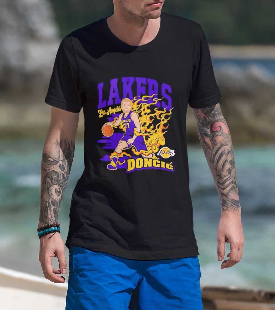 Los Angeles Lakers Luka Dončić Los Angeles Lakers Dončić T-Shirt