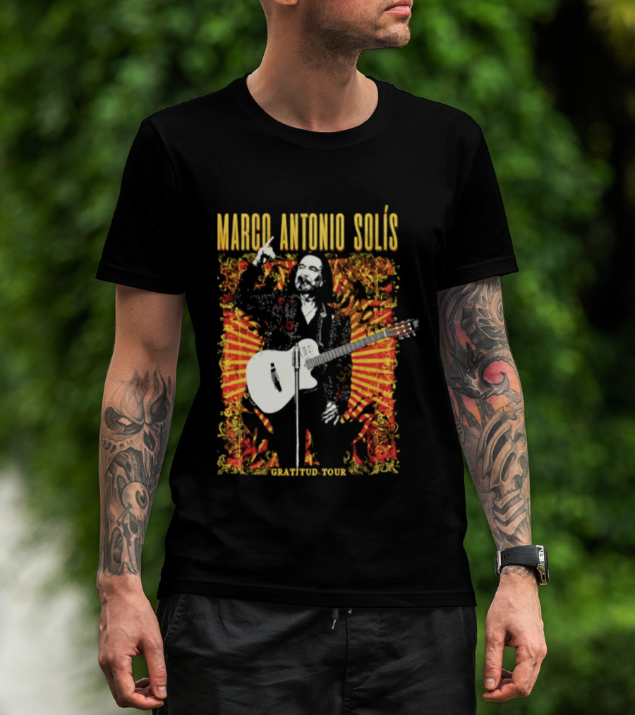 Marco Antonio Solis Gratitud Tour Latin Music Guitar T-Shirt