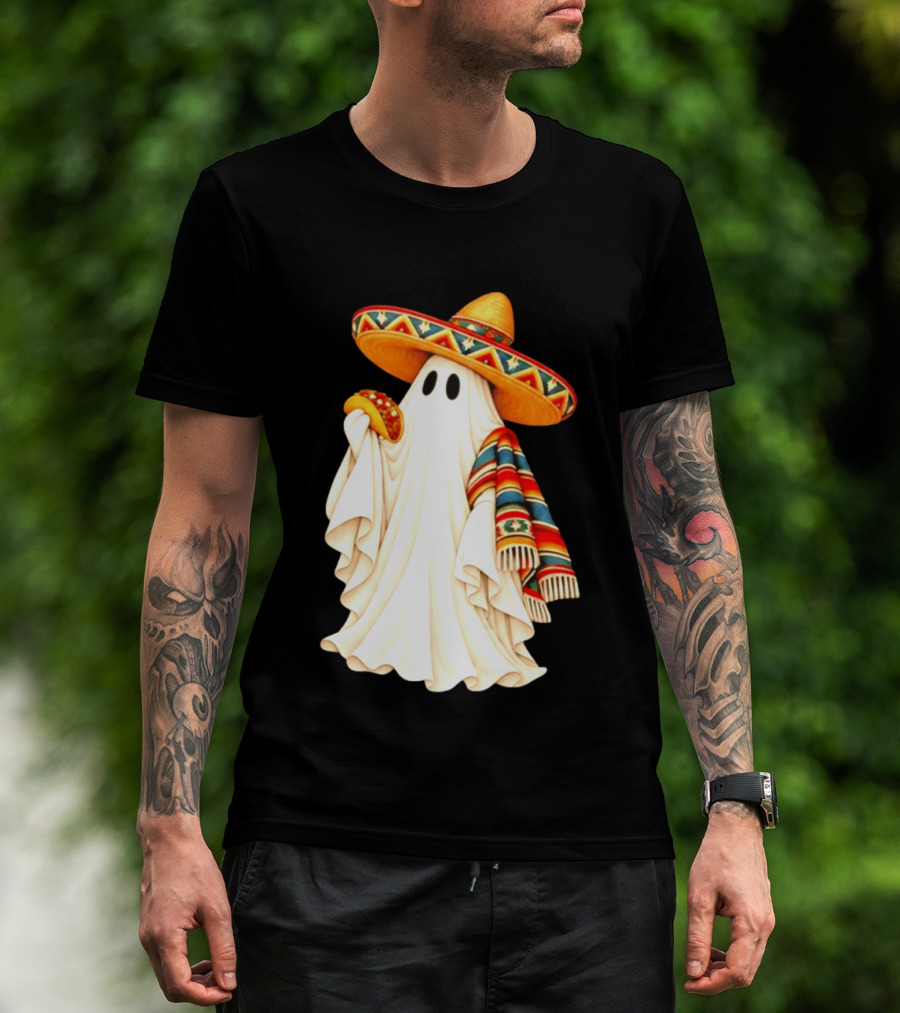 Me Ghosta Tacos Halloween Sombrero Ghost 2026 T-Shirt
