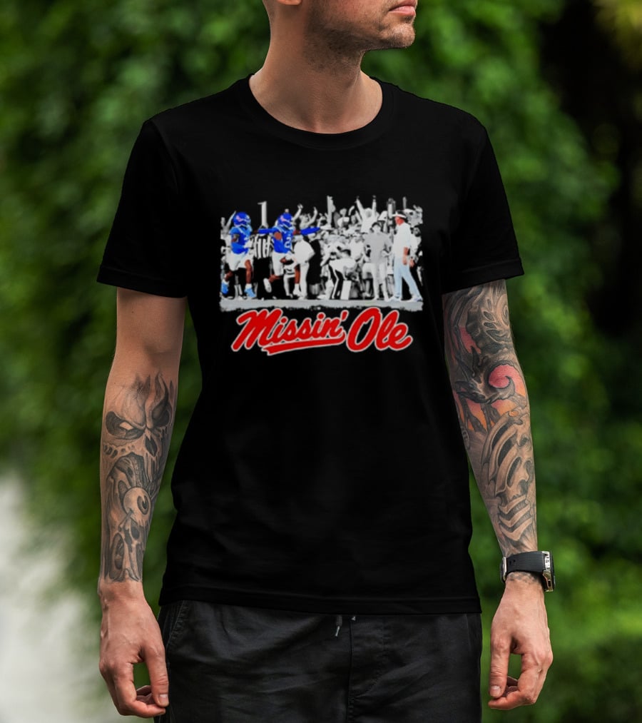 Missin' Ole Rebels Football Coach Mississippi T-Shirt