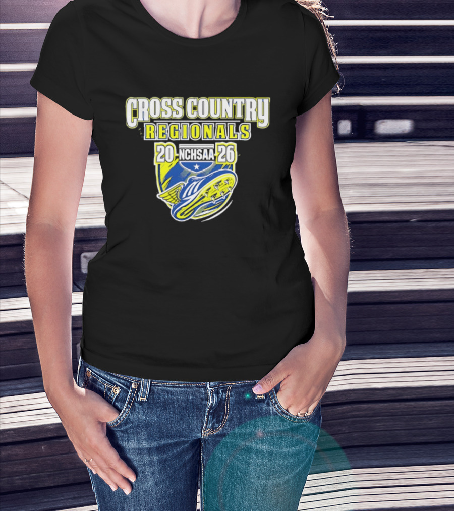 Cross Country Regionals 2026 North Carolina Running Event Crest T-Shirt