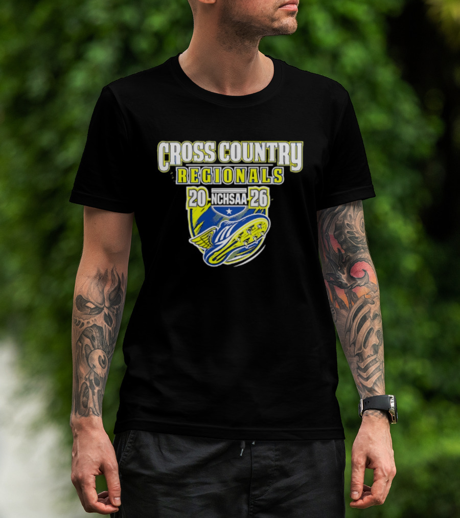Cross Country Regionals 2026 North Carolina Running Event Crest T-Shirt