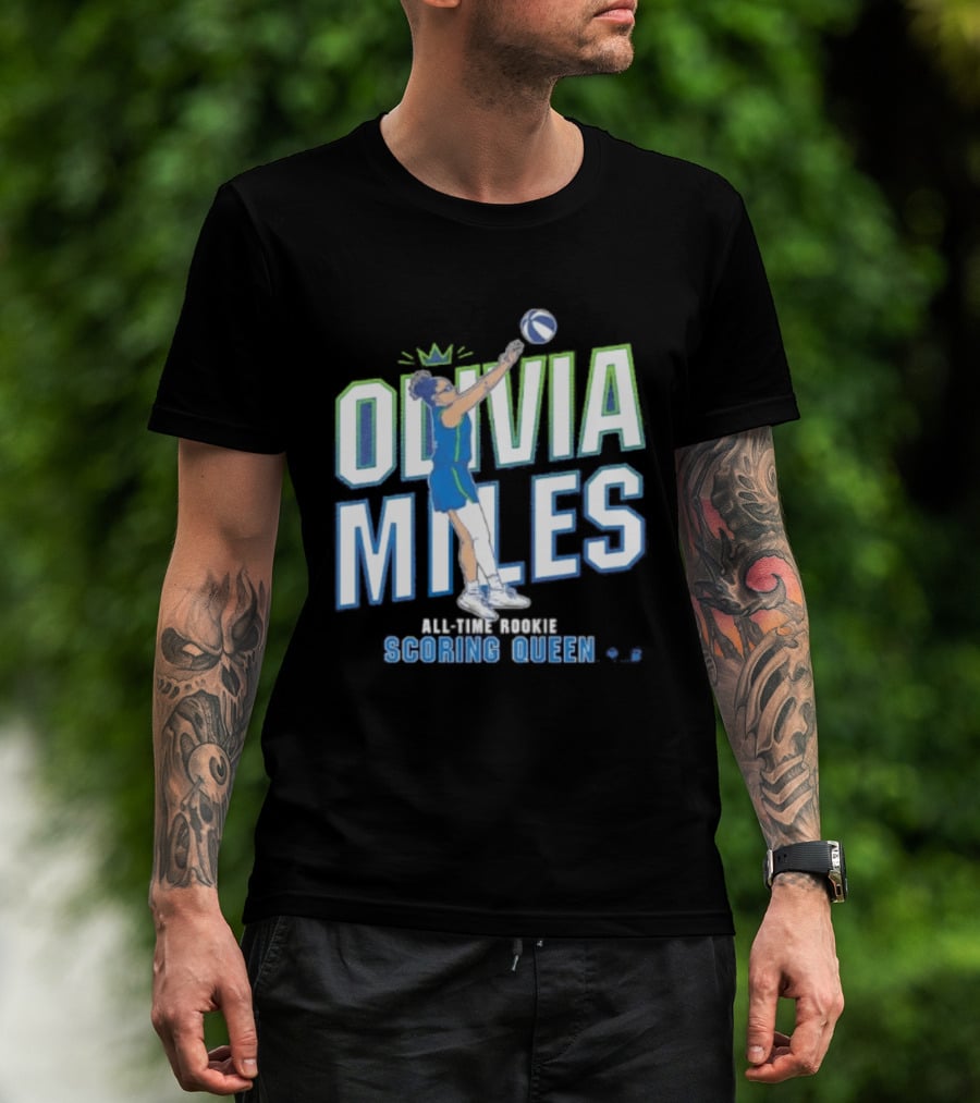 Olivia Miles All Time Rookie Scoring Queen Basketball T-Shirt