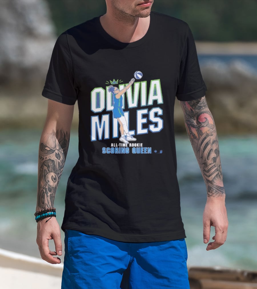 Olivia Miles All Time Rookie Scoring Queen Basketball T-Shirt