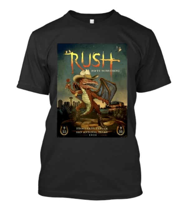Rush Fifty Something Frost Bank Center San Antonio Texas September 23 25 2026 T-Shirt