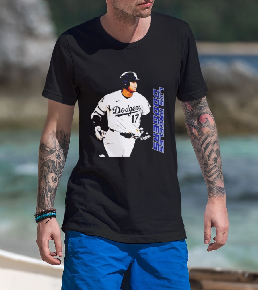 Shohei Ohtani Los Angeles Dodgers MLB Swing 17 T-Shirt