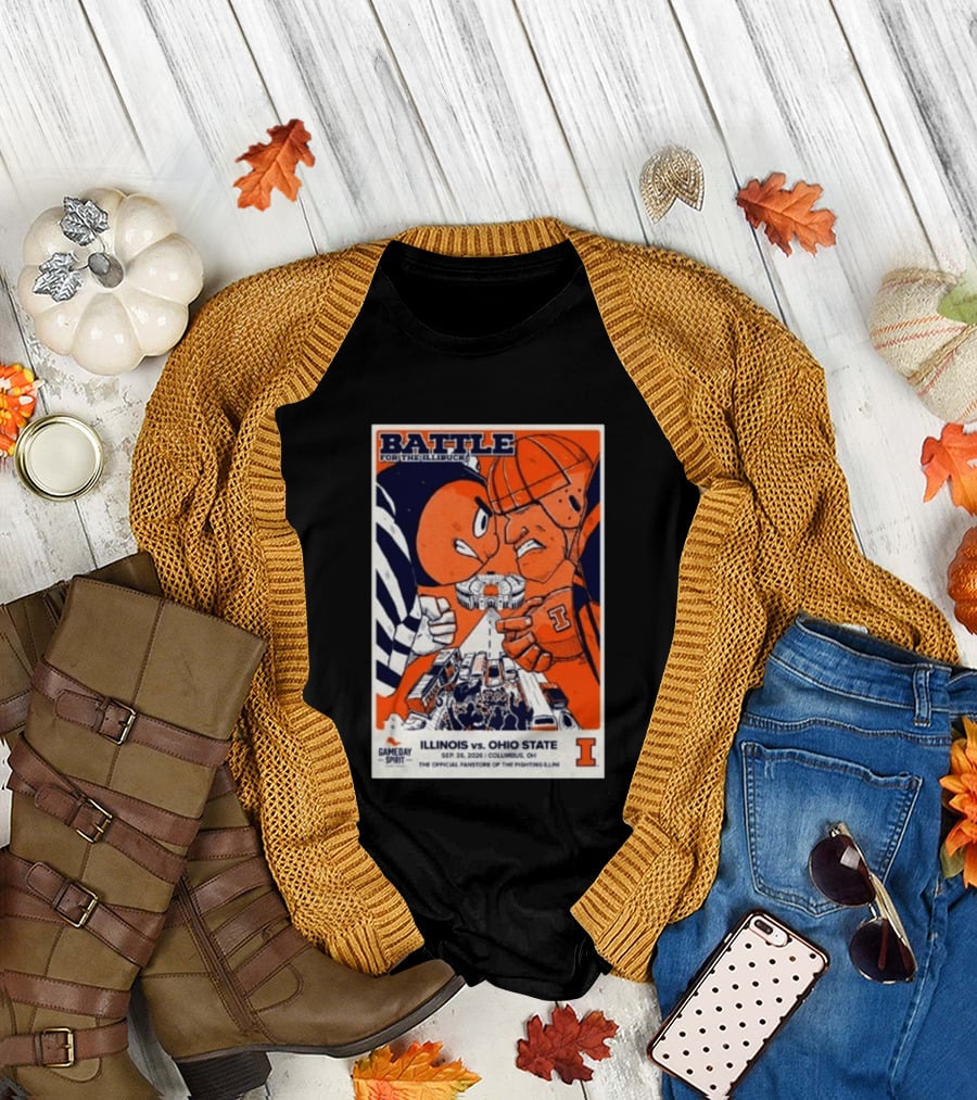 Battle For The Illibuck Illinois Vs. Ohio State Football 09.26.2026 Columbus OH Gameday Spirit T-Shirt