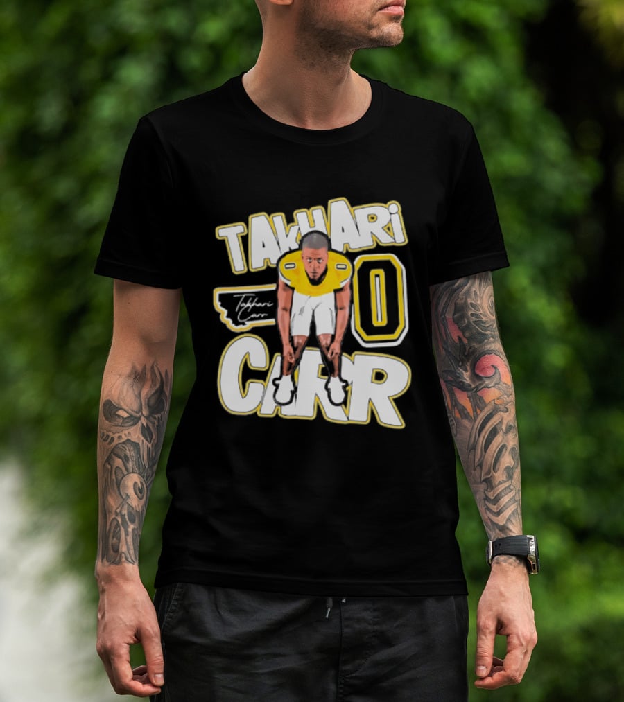 Takhari Carr Montana State Bobcats Player 2026 Caricature T-Shirt