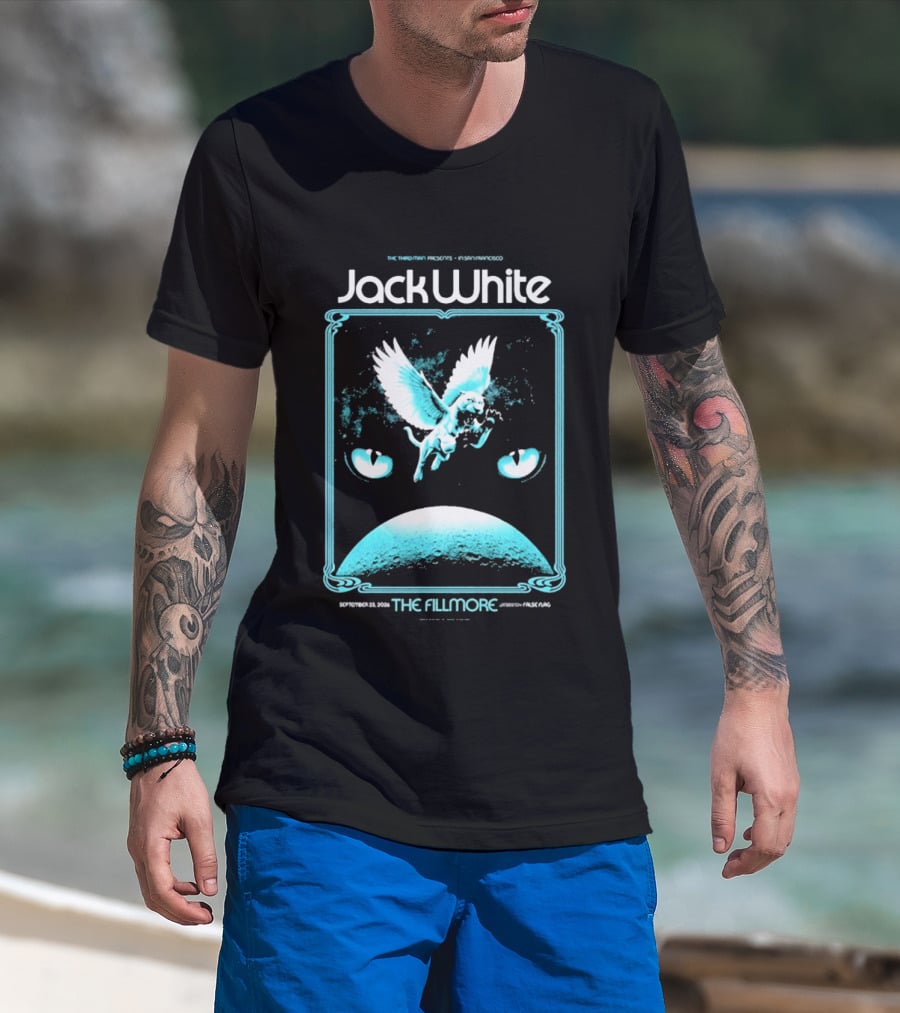Jack White The Fillmore San Francisco September 23 2026 Angel Imagery Concert T-Shirt