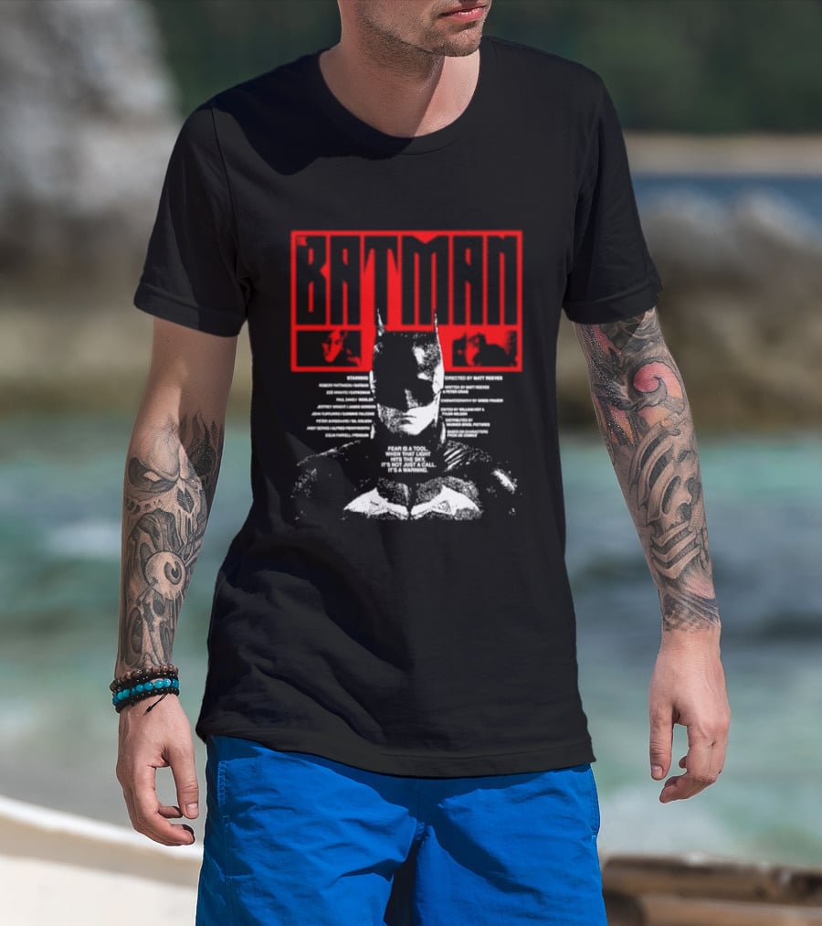 Batman Fear Is A Tool Warning Robert Pattinson T-Shirt