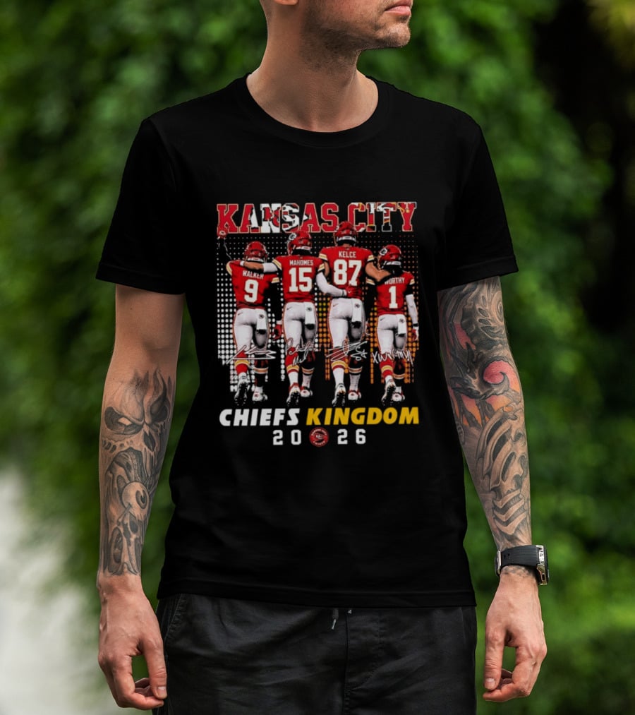 Kansas City Chiefs Kingdom 2026 Mahomes Kelce Walker Worthy T-Shirt