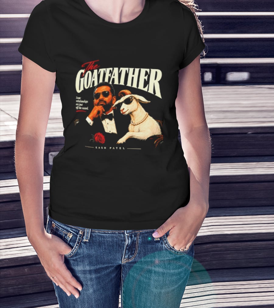 The Goatfather Kash Patel FBI Meme Goat T-Shirt