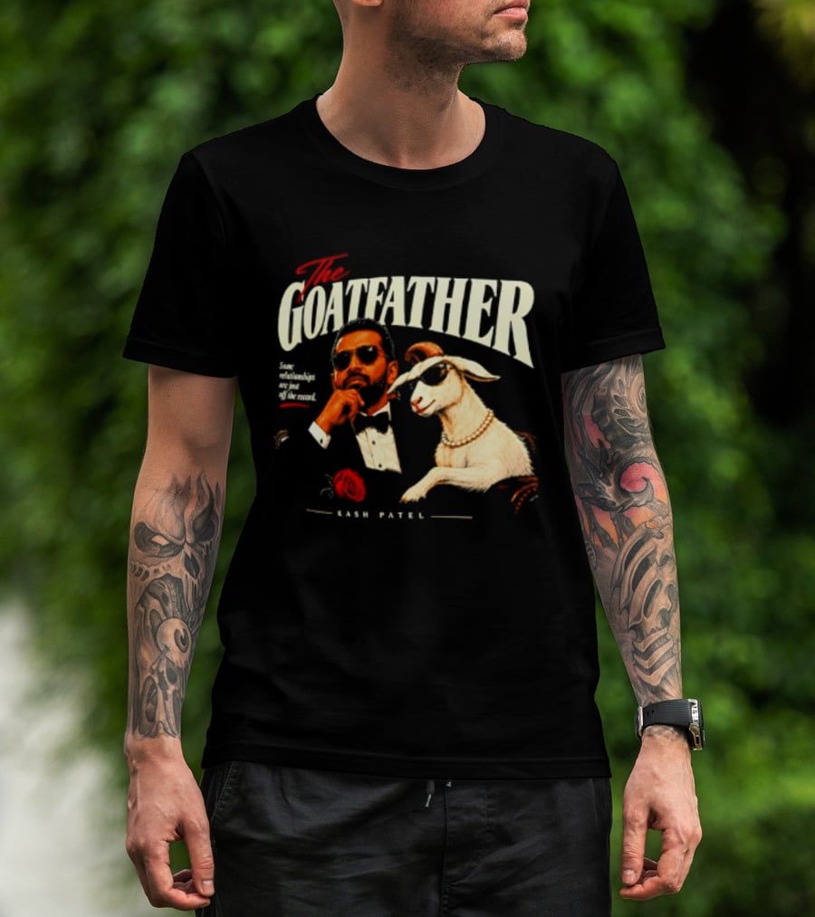 The Goatfather Kash Patel FBI Meme Goat T-Shirt