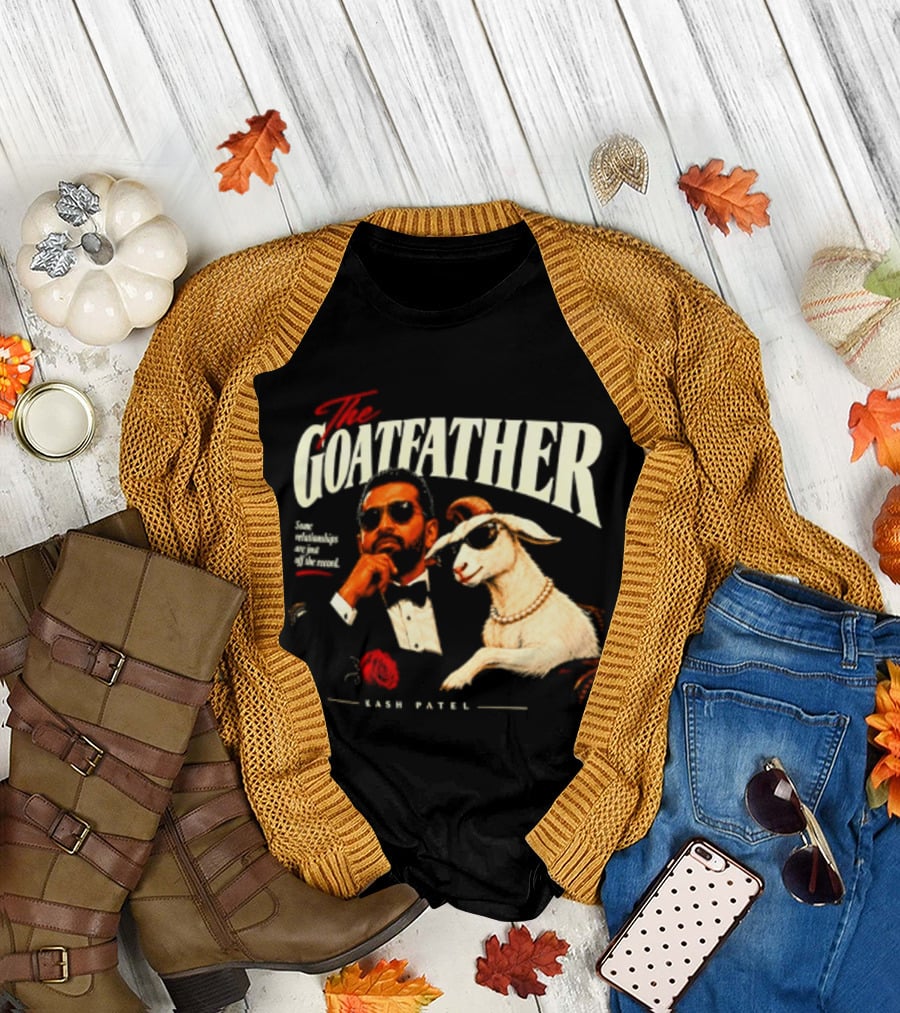 The Goatfather Kash Patel FBI Meme Goat T-Shirt