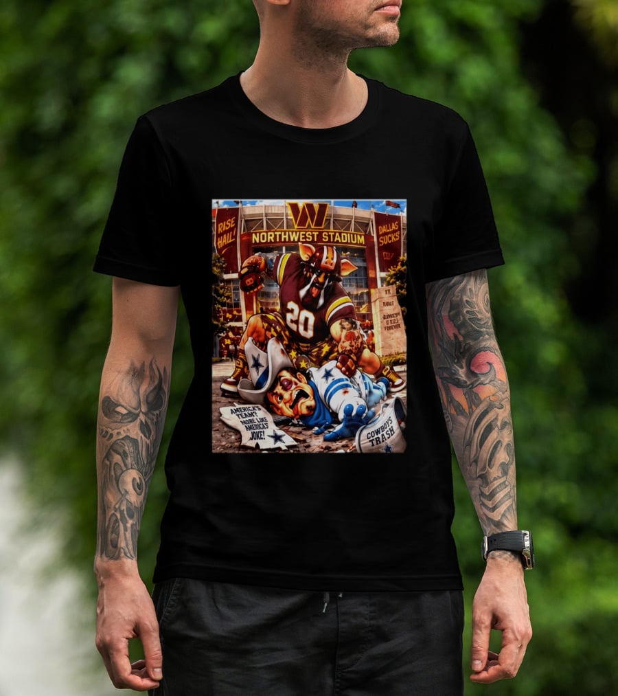 Washington Hogs Northwest Stadium Dallas Rivalry Clash Mascot Showdown T-Shirt