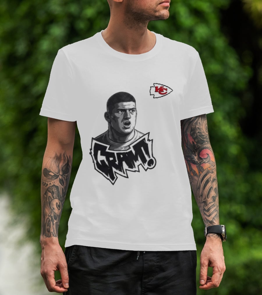 George Karlaftis GRM KC Chiefs Football Player T-Shirt