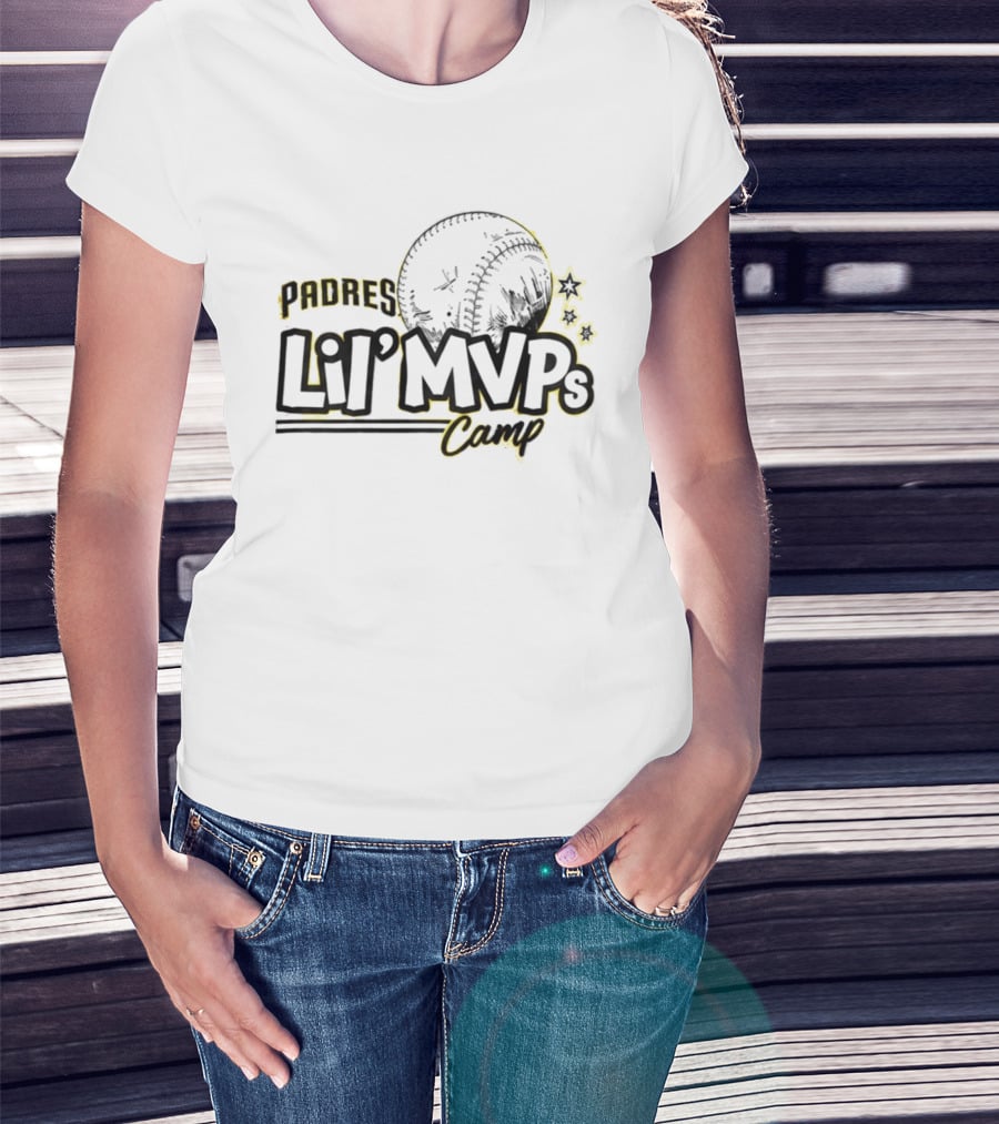 Padres Lil' MVPs Camp 2026 Baseball Stars T-Shirt