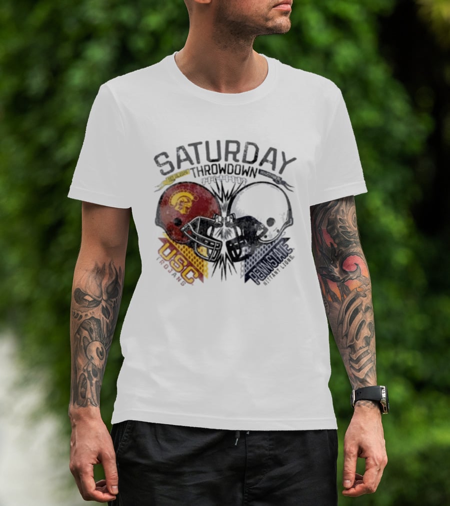 Saturday Throwdown Penn State Nittany Lions Vs USC Trojans Football 2026 T-Shirt