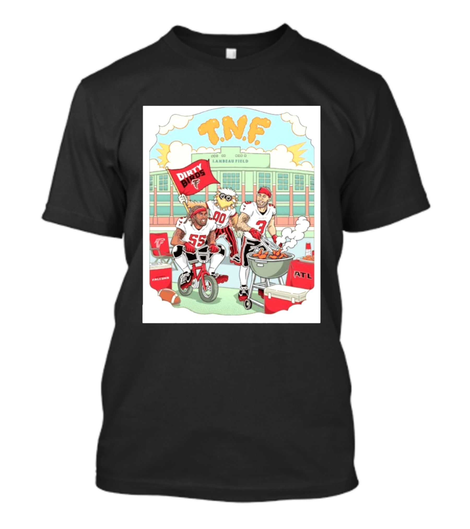 Atlanta Falcons Dirty Birds TNF Lambeau Field Tailgate Cooking T-Shirt