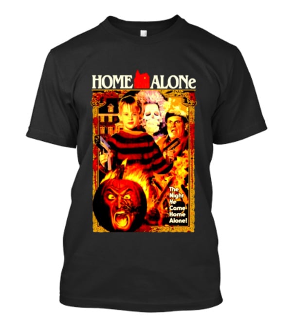 Home Alone The Night He Came Home 80s Movie Mashup T-Shirt