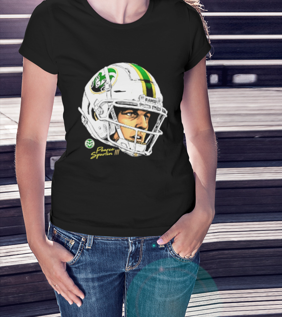 Darius Curry 3 Colorado State Rams NCAA Football Swag Head Prestigue Signature T-Shirt