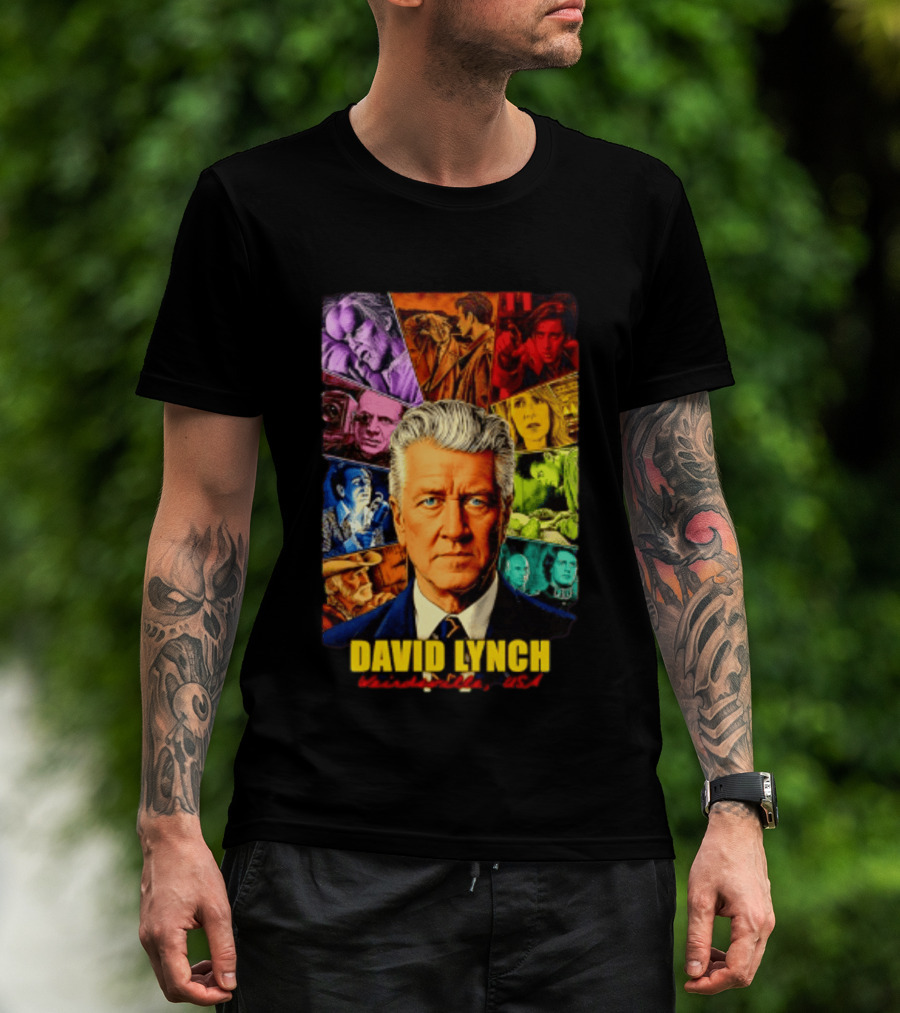David Lynch Weirdsville USA Iconic Characters Collage T-Shirt