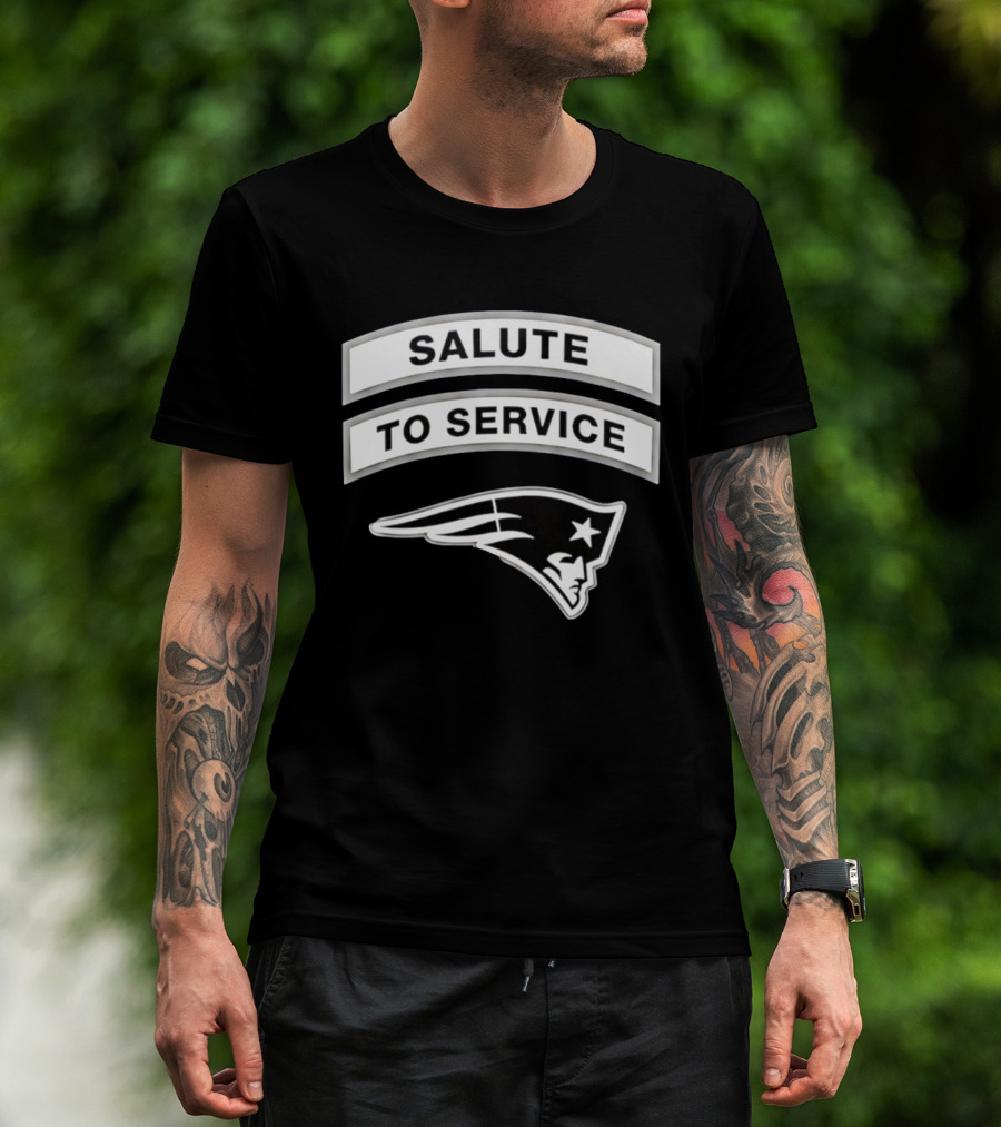 New England Patriots Salute To Service 2026 Patriots Team T-Shirt