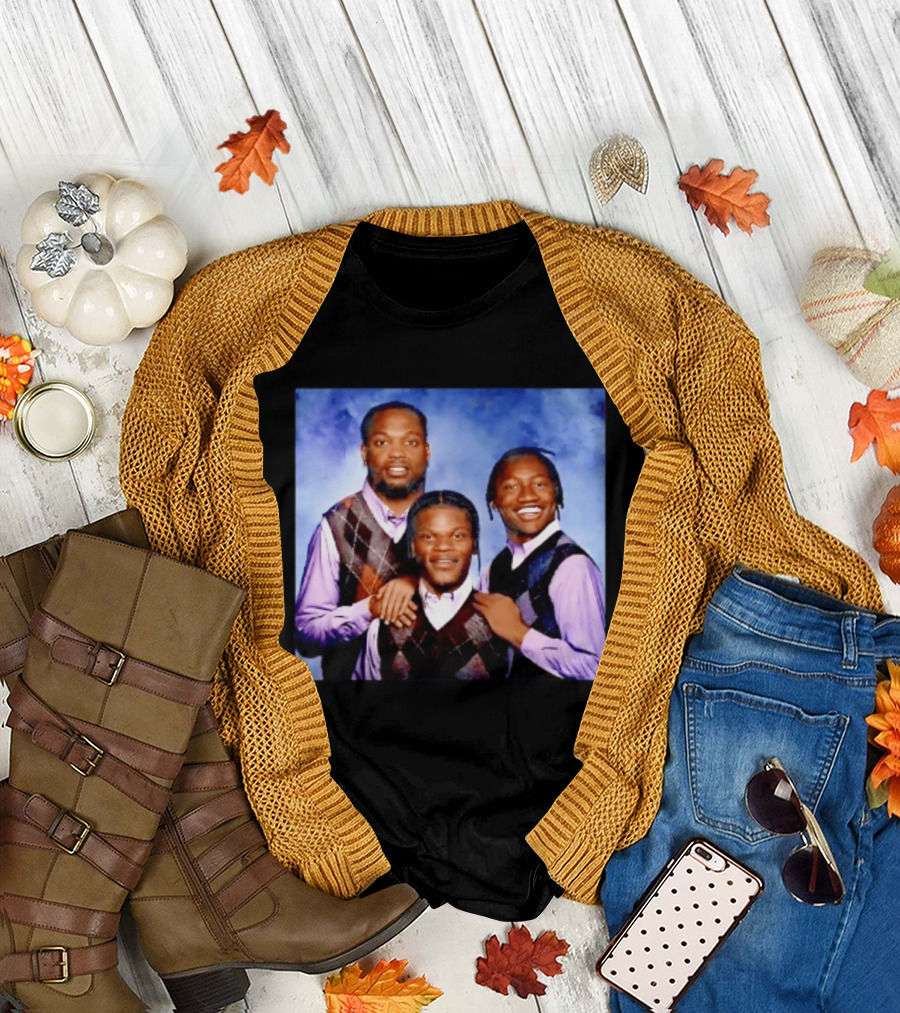 Derrick Henry Lamar Jackson Zay Flowers Baltimore Ravens Step Brothers T-Shirt