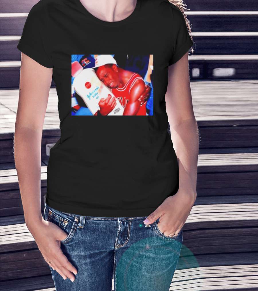 Sean Diddy Combs Johnson's Baby Oil Chicago Bulls Hugging Moment T-Shirt