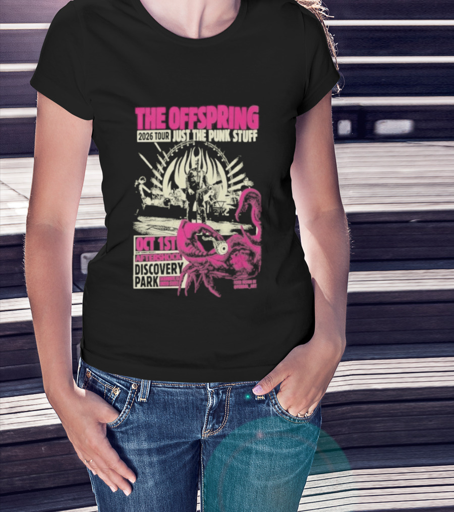 The Offspring Just The Punk Stuff Aftershock Festival 2026 Discovery Park Sacramento Oct 1st T-Shirt