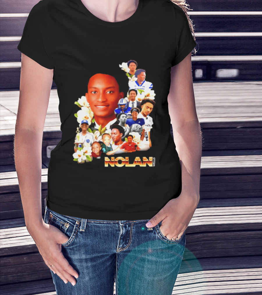 Justice For Nolan Wells 2026 Memorial Collage T-Shirt