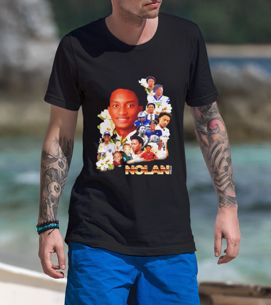 Justice For Nolan Wells 2026 Memorial Collage T-Shirt