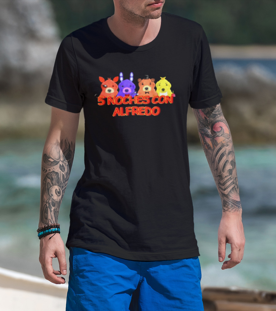 5 Noches Con Alfredo Five Nights At Freddy's Characters T-Shirt